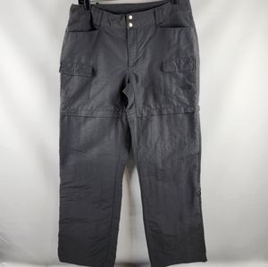 The North Face Paramount Porter Convertible Hiking Gray Pants ANR5 Women Size 12